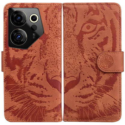 Tiger Embossing Pattern Flip Leather Phone Case, For Tecno Pova 5 Pro, For Tecno Pova Neo 3, For Tecno Camon 20 Premier 5G, For Tecno Camon 20 Pro 4G / 20