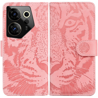 Tiger Embossing Pattern Flip Leather Phone Case, For Tecno Pova 5 Pro, For Tecno Pova Neo 3, For Tecno Camon 20 Premier 5G, For Tecno Camon 20 Pro 4G / 20