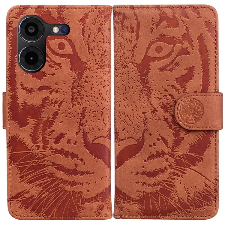 Tiger Embossing Pattern Flip Leather Phone Case, For Tecno Pova 5 Pro, For Tecno Pova Neo 3, For Tecno Camon 20 Premier 5G, For Tecno Camon 20 Pro 4G / 20