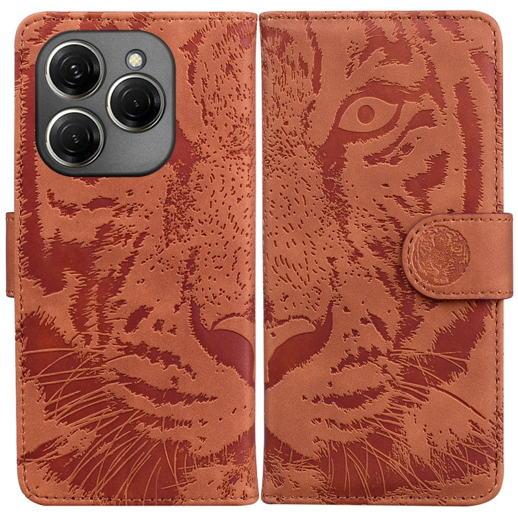 Tiger Embossing Pattern Flip Leather Phone Case, For Tecno Pop 10 / Spark Go 2 4G, For Tecno Camon 40 Pro 4G, For Tecno Camon 40, For Tecno Pop 9 5G / Spark 30C 5G, For Tecno Camon 30S / Camon 30S Pro, For Tecno Spark 30 Pro, For Tecno Spark 30 4G     ...