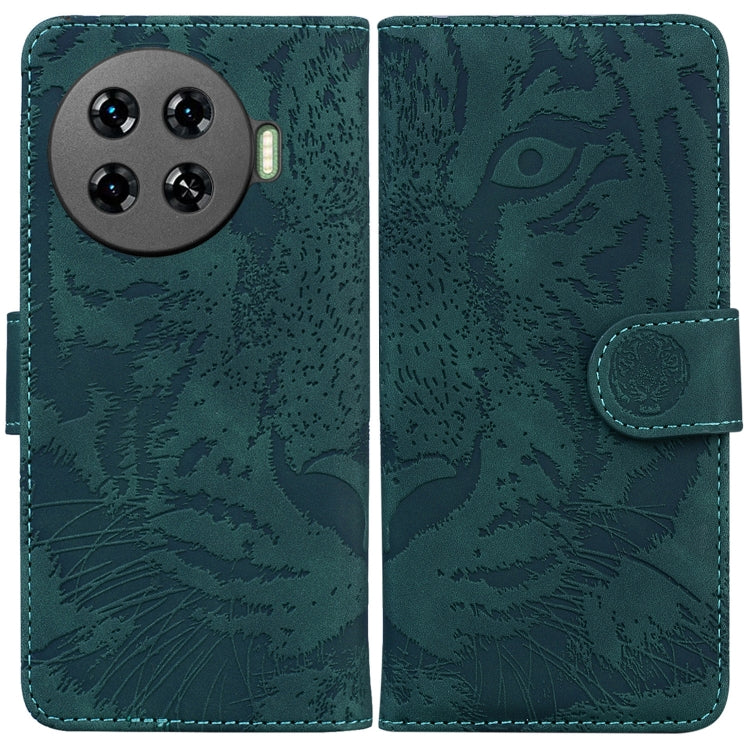 Tiger Embossing Pattern Flip Leather Phone Case, For Tecno Pop 10 / Spark Go 2 4G, For Tecno Camon 40 Pro 4G, For Tecno Camon 40, For Tecno Pop 9 5G / Spark 30C 5G, For Tecno Camon 30S / Camon 30S Pro, For Tecno Spark 30 Pro, For Tecno Spark 30 4G     ...