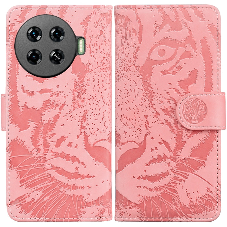 Tiger Embossing Pattern Flip Leather Phone Case, For Tecno Pop 10 / Spark Go 2 4G, For Tecno Camon 40 Pro 4G, For Tecno Camon 40, For Tecno Pop 9 5G / Spark 30C 5G, For Tecno Camon 30S / Camon 30S Pro, For Tecno Spark 30 Pro, For Tecno Spark 30 4G     ...