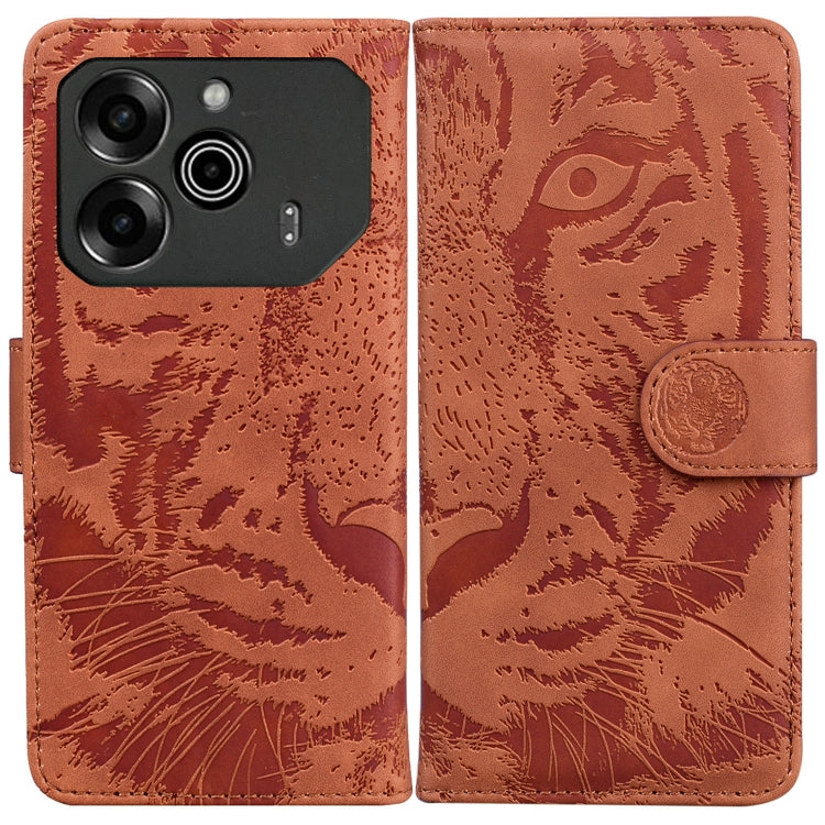 Tiger Embossing Pattern Flip Leather Phone Case, For Tecno Pop 10 / Spark Go 2 4G, For Tecno Camon 40 Pro 4G, For Tecno Camon 40, For Tecno Pop 9 5G / Spark 30C 5G, For Tecno Camon 30S / Camon 30S Pro, For Tecno Spark 30 Pro, For Tecno Spark 30 4G     ...