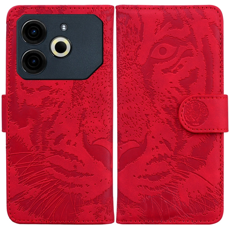 Tiger Embossing Pattern Flip Leather Phone Case, For Tecno Pop 10 / Spark Go 2 4G, For Tecno Camon 40 Pro 4G, For Tecno Camon 40, For Tecno Pop 9 5G / Spark 30C 5G, For Tecno Camon 30S / Camon 30S Pro, For Tecno Spark 30 Pro, For Tecno Spark 30 4G     ...