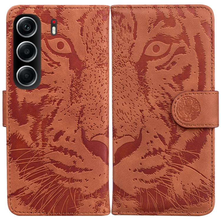 Tiger Embossing Pattern Flip Leather Phone Case, For Tecno Pop 10 / Spark Go 2 4G, For Tecno Camon 40 Pro 4G, For Tecno Camon 40, For Tecno Pop 9 5G / Spark 30C 5G, For Tecno Camon 30S / Camon 30S Pro, For Tecno Spark 30 Pro, For Tecno Spark 30 4G     ...