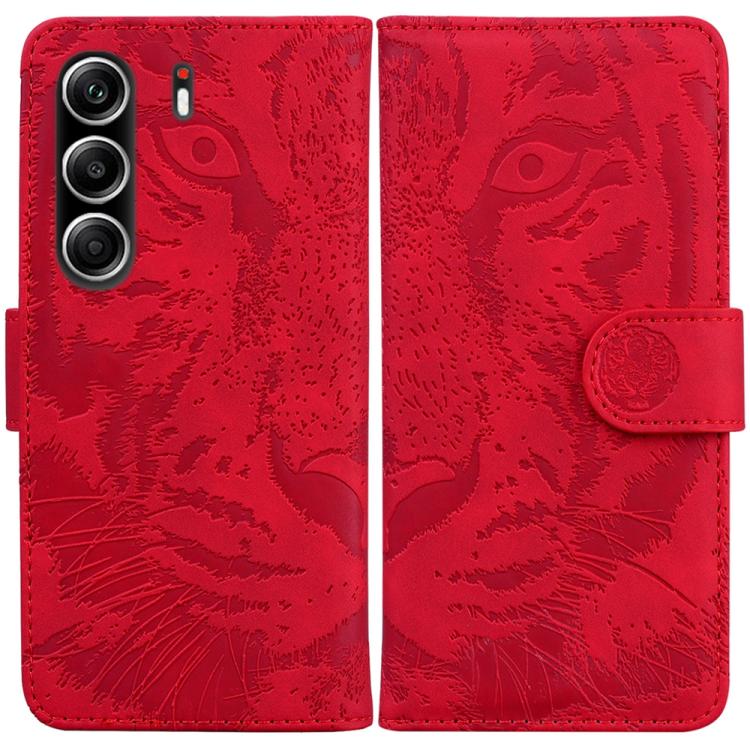 Tiger Embossing Pattern Flip Leather Phone Case, For Tecno Pop 10 / Spark Go 2 4G, For Tecno Camon 40 Pro 4G, For Tecno Camon 40, For Tecno Pop 9 5G / Spark 30C 5G, For Tecno Camon 30S / Camon 30S Pro, For Tecno Spark 30 Pro, For Tecno Spark 30 4G     ...