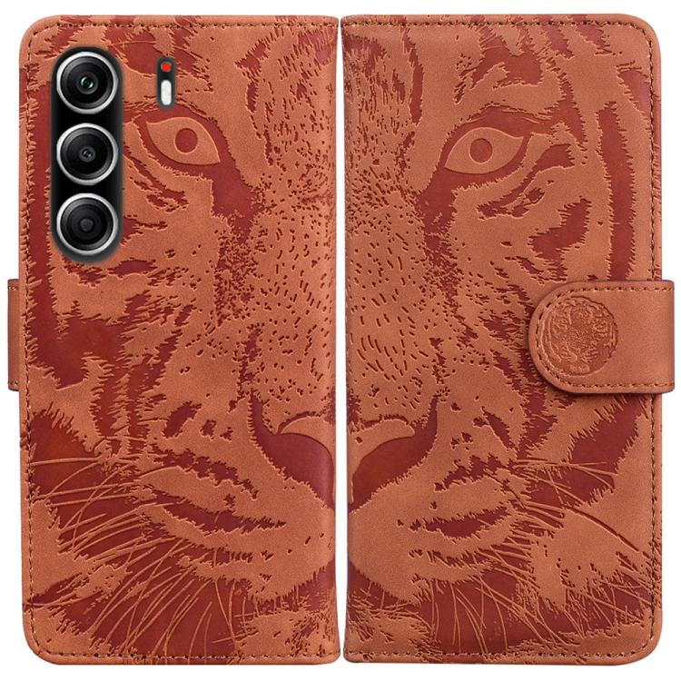 Tiger Embossing Pattern Flip Leather Phone Case, For Tecno Pop 10 / Spark Go 2 4G, For Tecno Camon 40 Pro 4G, For Tecno Camon 40, For Tecno Pop 9 5G / Spark 30C 5G, For Tecno Camon 30S / Camon 30S Pro, For Tecno Spark 30 Pro, For Tecno Spark 30 4G     ...