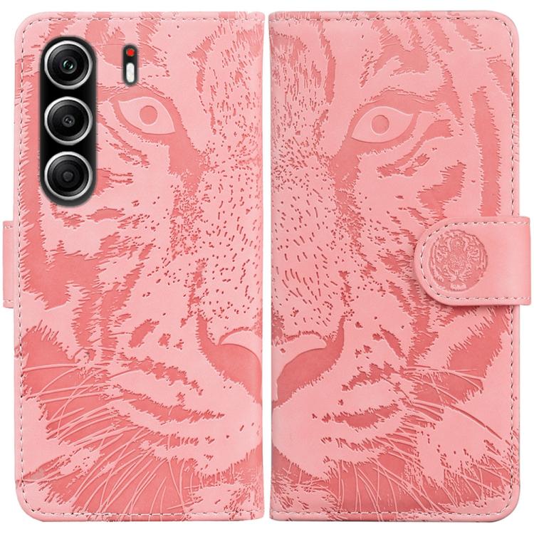 Tiger Embossing Pattern Flip Leather Phone Case, For Tecno Pop 10 / Spark Go 2 4G, For Tecno Camon 40 Pro 4G, For Tecno Camon 40, For Tecno Pop 9 5G / Spark 30C 5G, For Tecno Camon 30S / Camon 30S Pro, For Tecno Spark 30 Pro, For Tecno Spark 30 4G     ...