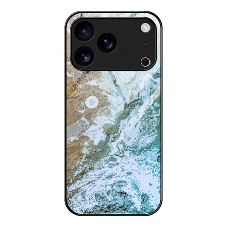 Marble Pattern Glass Protective Phone Case, For iPhone 17 Pro Max, For iPhone 17 Pro, For iPhone 17, For iPhone Air, For iPhone 15 Pro Max, For iPhone 15 Pro, For iPhone 15 Plus, For iPhone 15
