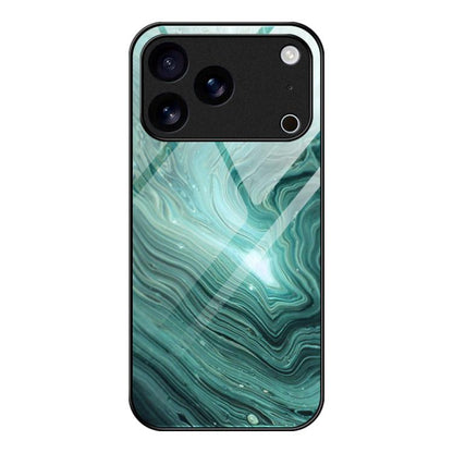 Marble Pattern Glass Protective Phone Case, For iPhone 17 Pro Max, For iPhone 17 Pro, For iPhone 17, For iPhone Air, For iPhone 15 Pro Max, For iPhone 15 Pro, For iPhone 15 Plus, For iPhone 15