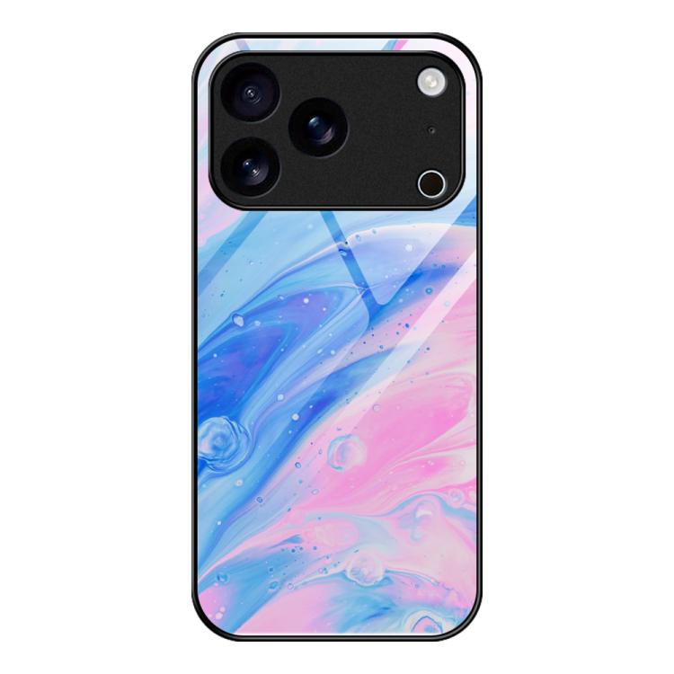Marble Pattern Glass Protective Phone Case, For iPhone 17 Pro Max, For iPhone 17 Pro, For iPhone 17, For iPhone Air, For iPhone 15 Pro Max, For iPhone 15 Pro, For iPhone 15 Plus, For iPhone 15