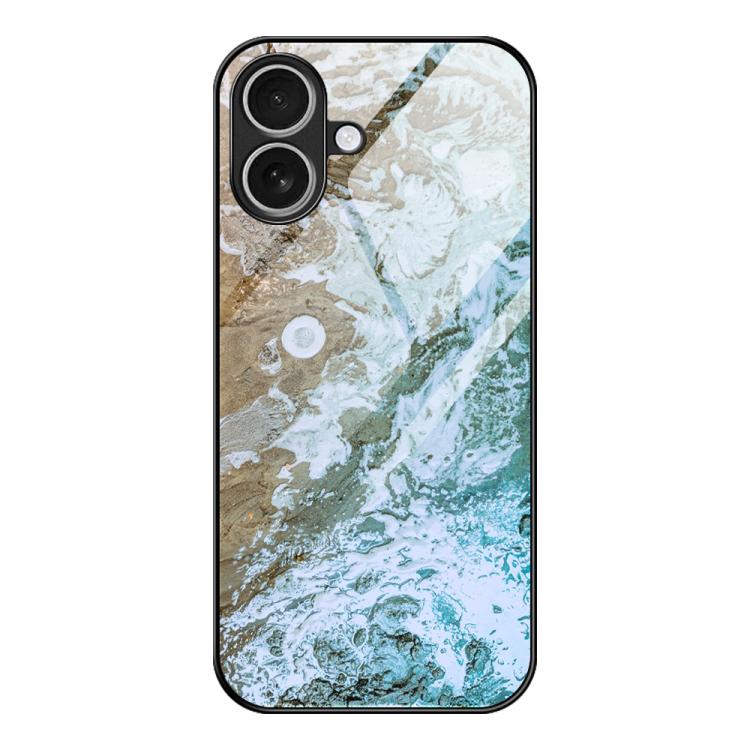 Marble Pattern Glass Protective Phone Case, For iPhone 17 Pro Max, For iPhone 17 Pro, For iPhone 17, For iPhone Air, For iPhone 15 Pro Max, For iPhone 15 Pro, For iPhone 15 Plus, For iPhone 15