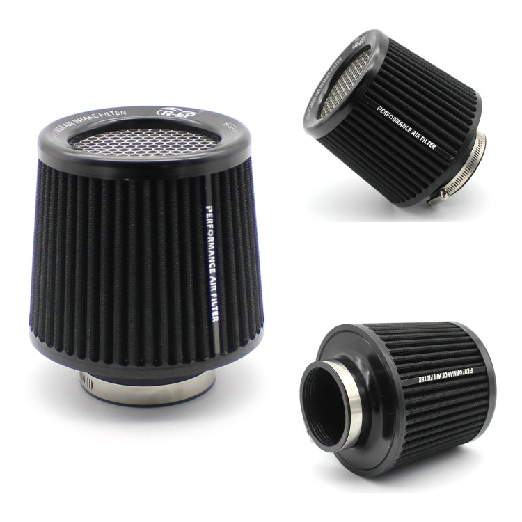 Filtre d'admission d'air de moteur conique froid à haut débit XH-UN077-079 pour voiture, 63mm, 76mm, 89mm, 101mm