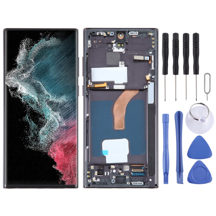 6.78 inch EU Version OLED LCD Screen Digitizer Full Assembly with Frame(Black)
