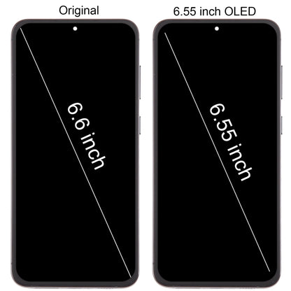 6.78 inch EU Version OLED LCD Screen Digitizer Full Assembly with Frame(Black)