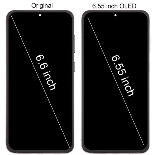 6.78 inch EU Version OLED LCD Screen Digitizer Full Assembly with Frame(Black)