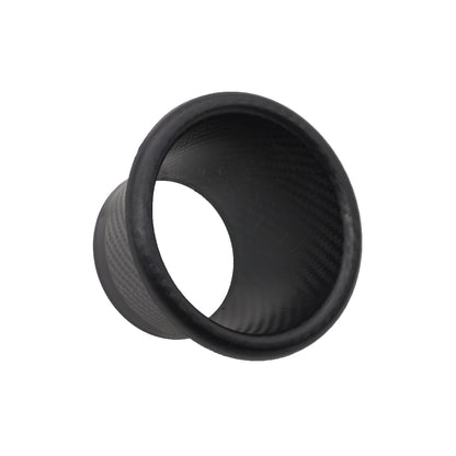 XH-UN099 Carbon Fiber Car Front Bumper Turbo Air Intake Inlet Pipe Air Funnel Kit, Round, Square
