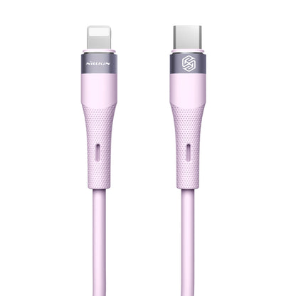 Nillkin 2.4A USB-C/Type-C to 8 Pin Silicone Data Cable, Length: 1.2m, Type-C to 8 Pin