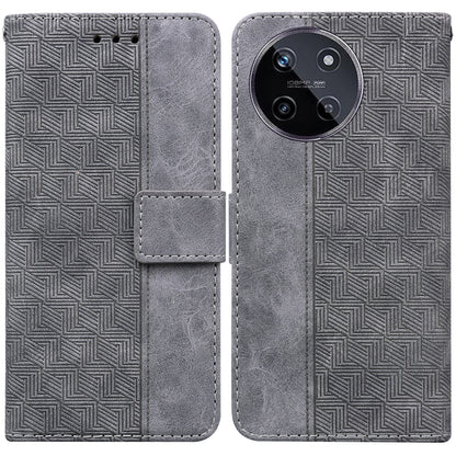 Geometric Embossed Leather Phone Case, For Realme 12 Pro+ Global, For Realme C67 4G Global, For Realme 11 4G Global, For Realme 11 5G/Narzo 60 India Version, For Realme 11 5G Global, For Realme 11 Pro / 11 Pro+ / Narzo 60 Pro, For Realme C53 / Narzo N5...
