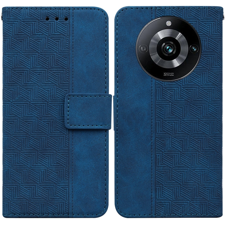 Geometric Embossed Leather Phone Case, For Realme 12 Pro+ Global, For Realme C67 4G Global, For Realme 11 4G Global, For Realme 11 5G/Narzo 60 India Version, For Realme 11 5G Global, For Realme 11 Pro / 11 Pro+ / Narzo 60 Pro, For Realme C53 / Narzo N5...