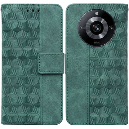 Geometric Embossed Leather Phone Case, For Realme 12 Pro+ Global, For Realme C67 4G Global, For Realme 11 4G Global, For Realme 11 5G/Narzo 60 India Version, For Realme 11 5G Global, For Realme 11 Pro / 11 Pro+ / Narzo 60 Pro, For Realme C53 / Narzo N5...