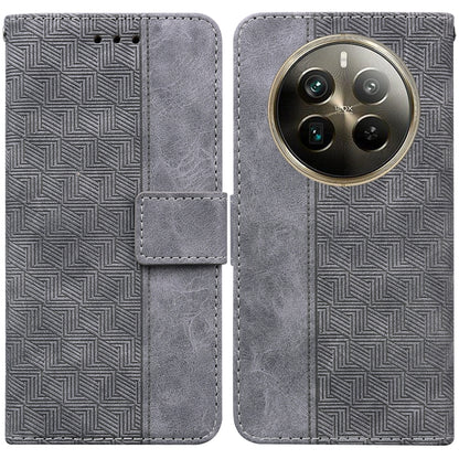 Geometric Embossed Leather Phone Case, For Realme 12 Pro+ Global, For Realme C67 4G Global, For Realme 11 4G Global, For Realme 11 5G/Narzo 60 India Version, For Realme 11 5G Global, For Realme 11 Pro / 11 Pro+ / Narzo 60 Pro, For Realme C53 / Narzo N5...