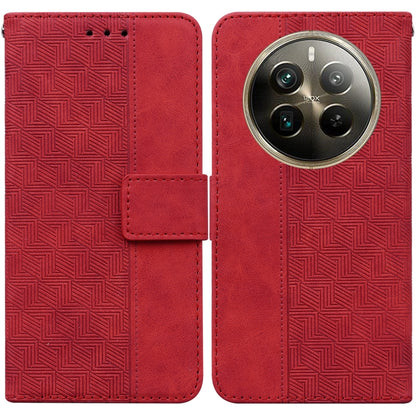 Geometric Embossed Leather Phone Case, For Realme 12 Pro+ Global, For Realme C67 4G Global, For Realme 11 4G Global, For Realme 11 5G/Narzo 60 India Version, For Realme 11 5G Global, For Realme 11 Pro / 11 Pro+ / Narzo 60 Pro, For Realme C53 / Narzo N5...