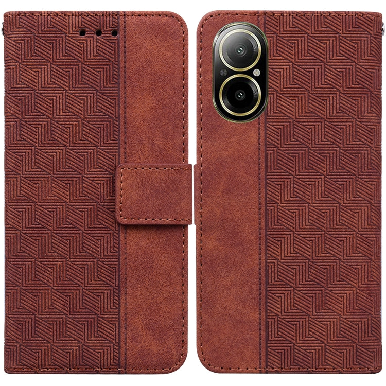 Geometric Embossed Leather Phone Case, For Realme 12 Pro+ Global, For Realme C67 4G Global, For Realme 11 4G Global, For Realme 11 5G/Narzo 60 India Version, For Realme 11 5G Global, For Realme 11 Pro / 11 Pro+ / Narzo 60 Pro, For Realme C53 / Narzo N5...