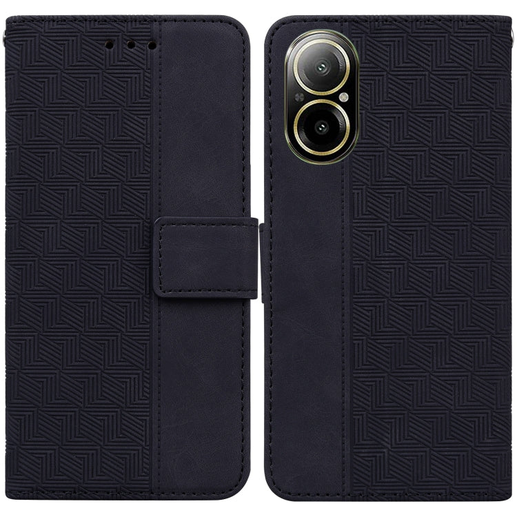 Geometric Embossed Leather Phone Case, For Realme 12 Pro+ Global, For Realme C67 4G Global, For Realme 11 4G Global, For Realme 11 5G/Narzo 60 India Version, For Realme 11 5G Global, For Realme 11 Pro / 11 Pro+ / Narzo 60 Pro, For Realme C53 / Narzo N5...