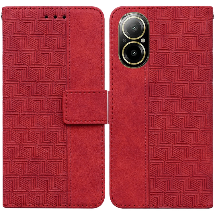 Geometric Embossed Leather Phone Case, For Realme 12 Pro+ Global, For Realme C67 4G Global, For Realme 11 4G Global, For Realme 11 5G/Narzo 60 India Version, For Realme 11 5G Global, For Realme 11 Pro / 11 Pro+ / Narzo 60 Pro, For Realme C53 / Narzo N5...
