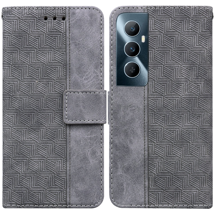 Geometric Embossed Leather Phone Case, For Realme 12 Pro+ Global, For Realme C67 4G Global, For Realme 11 4G Global, For Realme 11 5G/Narzo 60 India Version, For Realme 11 5G Global, For Realme 11 Pro / 11 Pro+ / Narzo 60 Pro, For Realme C53 / Narzo N5...