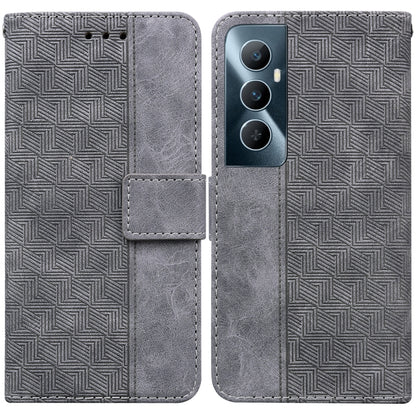 Geometric Embossed Leather Phone Case, For Realme 12 Pro+ Global, For Realme C67 4G Global, For Realme 11 4G Global, For Realme 11 5G/Narzo 60 India Version, For Realme 11 5G Global, For Realme 11 Pro / 11 Pro+ / Narzo 60 Pro, For Realme C53 / Narzo N5...