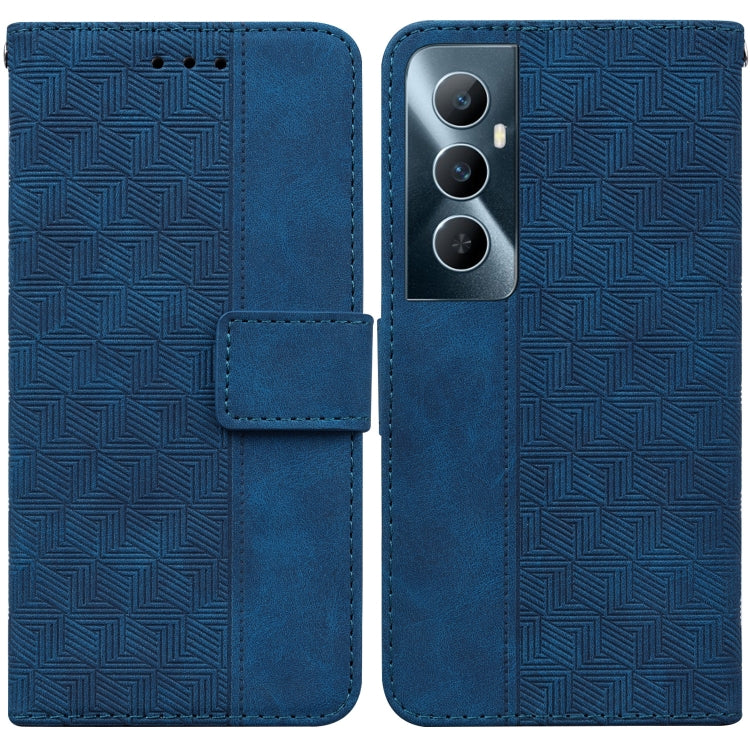 Geometric Embossed Leather Phone Case, For Realme 12 Pro+ Global, For Realme C67 4G Global, For Realme 11 4G Global, For Realme 11 5G/Narzo 60 India Version, For Realme 11 5G Global, For Realme 11 Pro / 11 Pro+ / Narzo 60 Pro, For Realme C53 / Narzo N5...