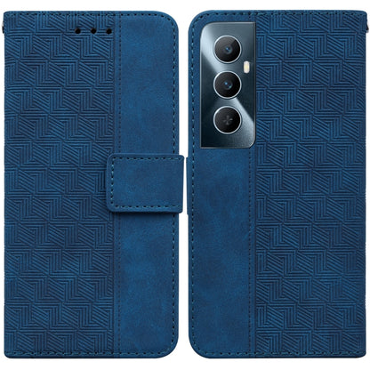 Geometric Embossed Leather Phone Case, For Realme 12 Pro+ Global, For Realme C67 4G Global, For Realme 11 4G Global, For Realme 11 5G/Narzo 60 India Version, For Realme 11 5G Global, For Realme 11 Pro / 11 Pro+ / Narzo 60 Pro, For Realme C53 / Narzo N5...