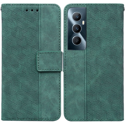 Geometric Embossed Leather Phone Case, For Realme 12 Pro+ Global, For Realme C67 4G Global, For Realme 11 4G Global, For Realme 11 5G/Narzo 60 India Version, For Realme 11 5G Global, For Realme 11 Pro / 11 Pro+ / Narzo 60 Pro, For Realme C53 / Narzo N5...