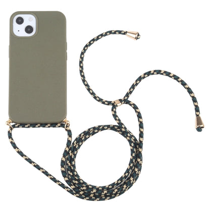 Wheat Straw TPU Shockproof Phone Case with Neck Lanyard, For iPhone 16 Pro Max, For iPhone 16 Pro, For iPhone 16 Plus, For iPhone 16, For iPhone 15 Pro Max, For iPhone 15 Pro, For iPhone 15 Plus, For iPhone 15