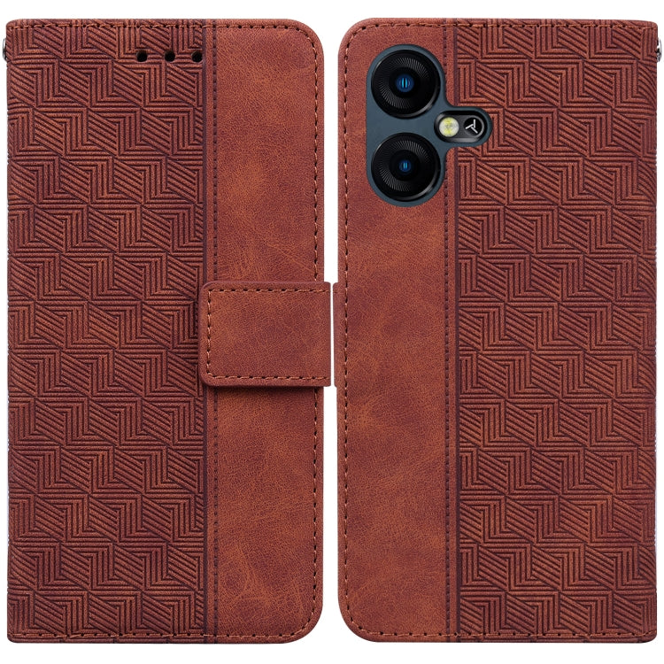 Geometric Embossed Leather Phone Case, For Tecno Pova 5 Pro, For Tecno Pova Neo 3, For Tecno Camon 20 Premier 5G, For Tecno Camon 20 Pro 4G / 20