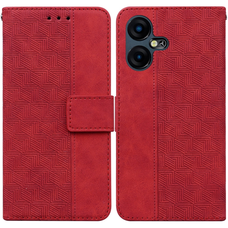 Geometric Embossed Leather Phone Case, For Tecno Pova 5 Pro, For Tecno Pova Neo 3, For Tecno Camon 20 Premier 5G, For Tecno Camon 20 Pro 4G / 20