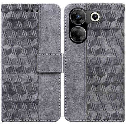 Geometric Embossed Leather Phone Case, For Tecno Pova 5 Pro, For Tecno Pova Neo 3, For Tecno Camon 20 Premier 5G, For Tecno Camon 20 Pro 4G / 20