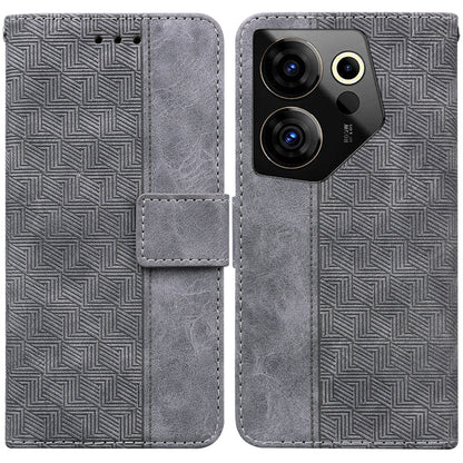 Geometric Embossed Leather Phone Case, For Tecno Pova 5 Pro, For Tecno Pova Neo 3, For Tecno Camon 20 Premier 5G, For Tecno Camon 20 Pro 4G / 20