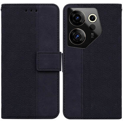 Geometric Embossed Leather Phone Case, For Tecno Pova 5 Pro, For Tecno Pova Neo 3, For Tecno Camon 20 Premier 5G, For Tecno Camon 20 Pro 4G / 20