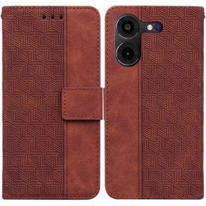 Geometric Embossed Leather Phone Case, For Tecno Pova 5 Pro, For Tecno Pova Neo 3, For Tecno Camon 20 Premier 5G, For Tecno Camon 20 Pro 4G / 20