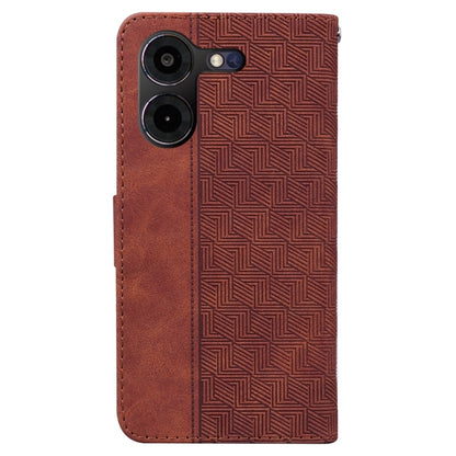 Geometric Embossed Leather Phone Case, For Tecno Pova 5 Pro, For Tecno Pova Neo 3, For Tecno Camon 20 Premier 5G, For Tecno Camon 20 Pro 4G / 20