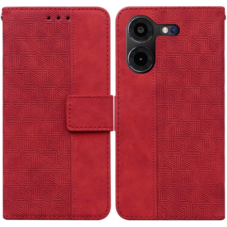 Geometric Embossed Leather Phone Case, For Tecno Pova 5 Pro, For Tecno Pova Neo 3, For Tecno Camon 20 Premier 5G, For Tecno Camon 20 Pro 4G / 20