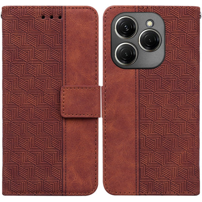 Geometric Embossed Leather Phone Case, For Tecno Pop 10 / Spark Go 2 4G, For Tecno Camon 40 Pro 4G, For Tecno Camon 40, For Tecno Pop 9 5G / Spark 30C 5G, For Tecno Camon 30S / Camon 30S Pro, For Tecno Spark 30 Pro, For Tecno Spark 30 4G               ...
