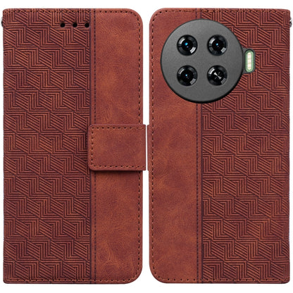 Geometric Embossed Leather Phone Case, For Tecno Pop 10 / Spark Go 2 4G, For Tecno Camon 40 Pro 4G, For Tecno Camon 40, For Tecno Pop 9 5G / Spark 30C 5G, For Tecno Camon 30S / Camon 30S Pro, For Tecno Spark 30 Pro, For Tecno Spark 30 4G               ...