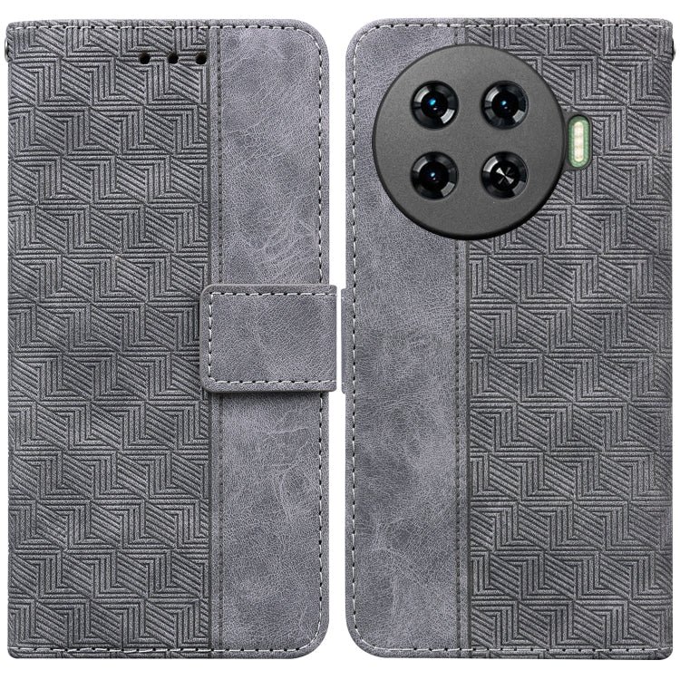 Geometric Embossed Leather Phone Case, For Tecno Pop 10 / Spark Go 2 4G, For Tecno Camon 40 Pro 4G, For Tecno Camon 40, For Tecno Pop 9 5G / Spark 30C 5G, For Tecno Camon 30S / Camon 30S Pro, For Tecno Spark 30 Pro, For Tecno Spark 30 4G               ...