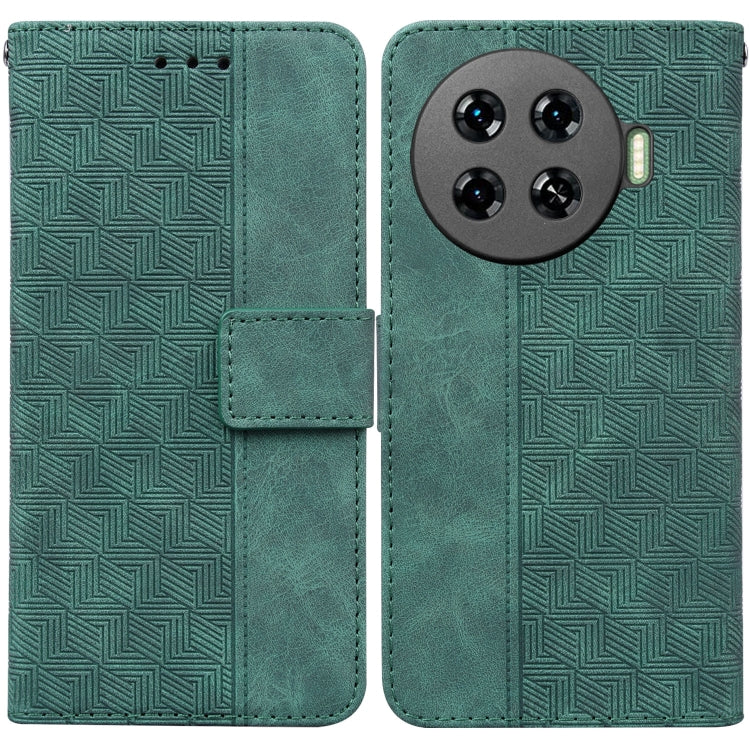 Geometric Embossed Leather Phone Case, For Tecno Pop 10 / Spark Go 2 4G, For Tecno Camon 40 Pro 4G, For Tecno Camon 40, For Tecno Pop 9 5G / Spark 30C 5G, For Tecno Camon 30S / Camon 30S Pro, For Tecno Spark 30 Pro, For Tecno Spark 30 4G               ...