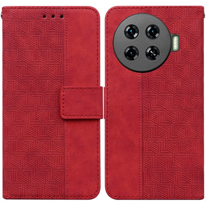 Geometric Embossed Leather Phone Case, For Tecno Pop 10 / Spark Go 2 4G, For Tecno Camon 40 Pro 4G, For Tecno Camon 40, For Tecno Pop 9 5G / Spark 30C 5G, For Tecno Camon 30S / Camon 30S Pro, For Tecno Spark 30 Pro, For Tecno Spark 30 4G               ...