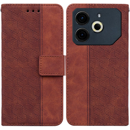 Geometric Embossed Leather Phone Case, For Tecno Pop 10 / Spark Go 2 4G, For Tecno Camon 40 Pro 4G, For Tecno Camon 40, For Tecno Pop 9 5G / Spark 30C 5G, For Tecno Camon 30S / Camon 30S Pro, For Tecno Spark 30 Pro, For Tecno Spark 30 4G               ...